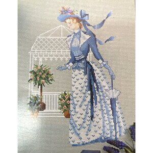 RARE Victorian Cross Stitch Pattern "The Victorian Gazebo" By Ginger & Spice